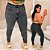 Calça Jeans Skinny FF Preta Marmorizada Betty Plus Size - Imagem 1