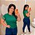 Blusa Manga Brilho Roberta Verde Plus Size - Imagem 1