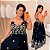 Vestido Analu Bordado Preto Plus Size - Imagem 1