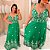 Vestido Analu Bordado Verde Plus Size - Imagem 3