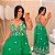 Vestido Analu Bordado Verde Plus Size - Imagem 1