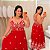 Vestido Analu Bordado Vermelho Plus Size - Imagem 1