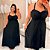 Vestido Alça Cruzado Vip Kelly Preto Plus Size - Imagem 3