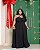 Vestido Alça Cruzado Vip Kelly Preto Plus Size - Imagem 4