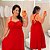 Vestido Alça Cruzado Vip  Kelly Vermelho Plus Size - Imagem 1