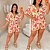 Macaquinho Nina Tropical Off Floral Tucanos Plus Size - Imagem 3