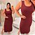 Vestido Mid Canelado Grazi Marsala Plus Size - Imagem 3