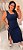 Vestido Mid Canelado Grazi Azul Plus Size - Imagem 1
