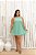 Macaquinho Ema Verde Liso Plus Size - Imagem 5