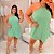 Macaquinho Ema Verde Liso Plus Size - Imagem 4
