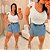 Cropped Alça Babado Branco Plus Size - Imagem 3
