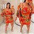 Trijunto Kimono Laranja Estampado Plus Size - Imagem 3