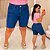 Bermuda Jeans Awa Samanta Plus Size - Imagem 1