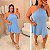 Macaquinho Ema Azul BB Plus Size - Imagem 4