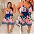 Vestido Susan Floral Azul Marinho Plus Size - Imagem 3