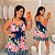 Vestido Susan Floral Azul Marinho Plus Size - Imagem 1