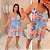 Vestido Susan Floral Azul BB Plus Size - Imagem 3