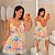 Vestido Susan Floral Laranja Plus Size - Imagem 1