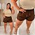 Short Jeans FF Maíra Marrom Plus Size - Imagem 4