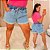 Short Jeans FF Angêla Plus Size - Imagem 1