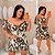 Conjunto Carla Farm Estampado Verde Plus Size - Imagem 1