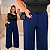 Pantalona Linhão Jussara Azul Marinho  Plus Size - Imagem 2