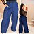 Pantalona Linhão Jussara Azul Marinho  Plus Size - Imagem 1