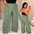 Pantalona Linhão Jussara Verde Menta Plus Size - Imagem 1
