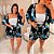 Conjunto Kimono Cindy Verão Preto e Azul Plus Size - Imagem 2