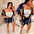Conjunto Kimono Cindy Verão Preto e Amarelo Plus Size - Imagem 2
