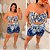Conjunto Grécia Estampado Azul Plus Size - Imagem 3