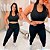 Conjunto Fit Legging Preto Plus Size - Imagem 1