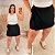 Short Saia Babi Preto Liso Plus Size - Imagem 2