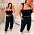 Cropped Elastex Alça Preto Plus Size - Imagem 4
