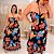 Vestido Multi Formas Preto Floral Plus Size - Imagem 2