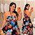 Vestido Multi Formas Preto Floral Plus Size - Imagem 1