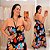 Vestido Multi Formas Preto Floral Plus Size - Imagem 1