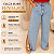 Calça Jeans Awa Wide Leg Fenda Zoe Plus Size - Imagem 2