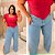 Calça Jeans Awa Wide Leg Fenda Zoe Plus Size - Imagem 3
