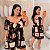 Vestido Vip Lara Preto Estampado Plus Size - Imagem 1