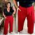 Calça Pantalona Duna Vermelho Plus Size - Imagem 1