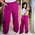 Calça Pantalona Duna Fúcsia Plus Size - Imagem 1