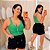 Cropped Suplex Zíper Verde Plus Size - Imagem 1
