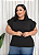 Blusa Manga Manuela Preta Plus Size - Imagem 1