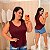 Blusa Regata Fit Laís Marsala Plus Size - Imagem 1