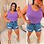 Blusa Regata Fit Laís Lilás Plus Size - Imagem 4