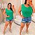 Blusa Regata Fit Laís Verde Plus Size - Imagem 3
