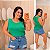 Blusa Regata Fit Laís Verde Plus Size - Imagem 1