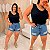 Blusa Regata Fit Laís Preta Plus Size - Imagem 3