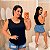 Blusa Regata Fit Laís Preta Plus Size - Imagem 1